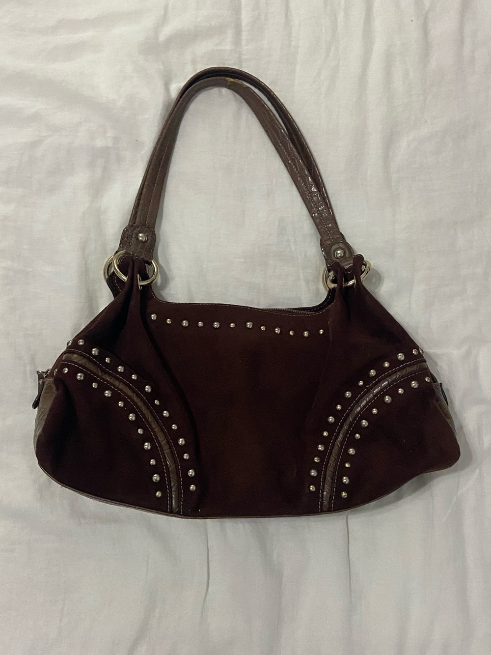 Vintage Y2K Suede Shoulder Bag